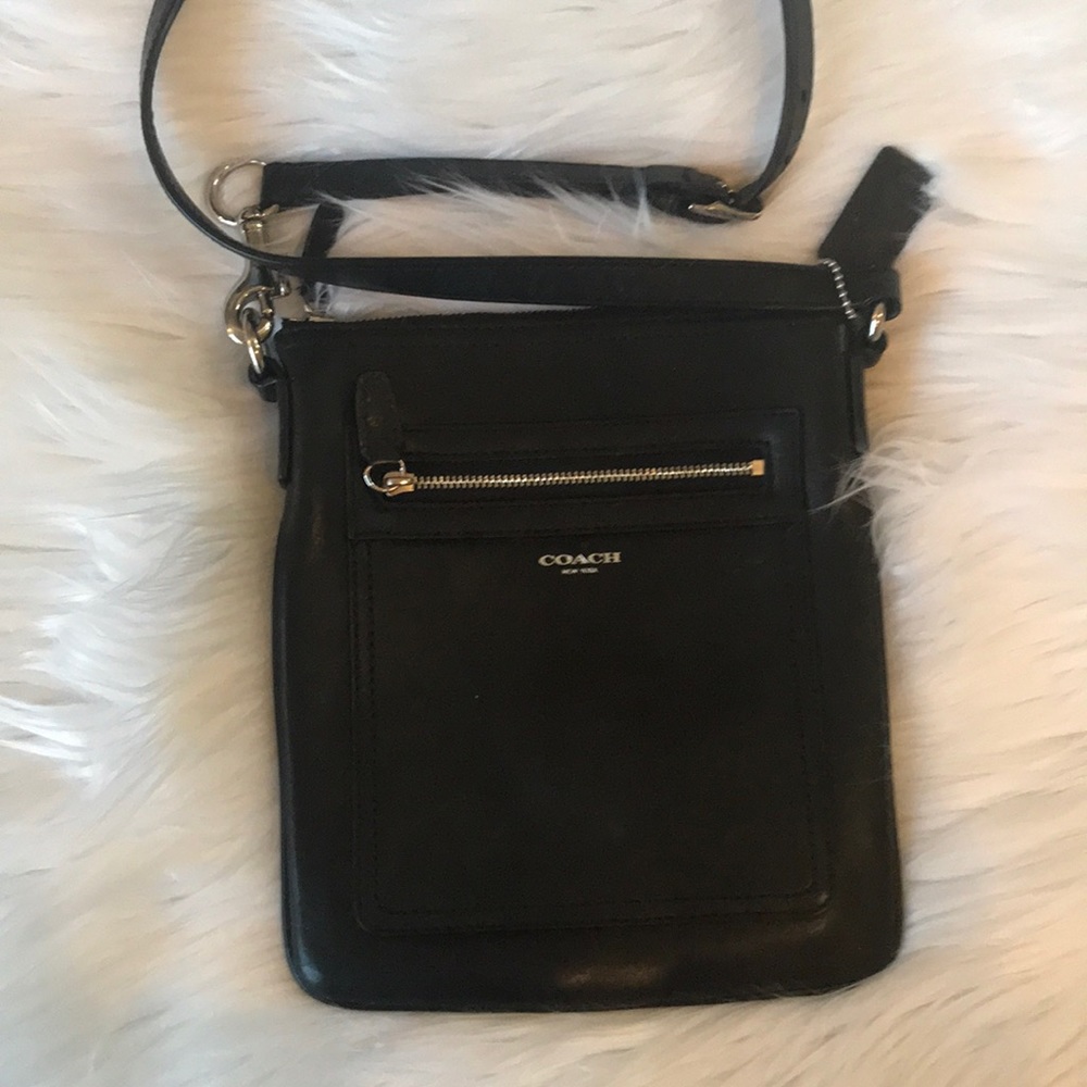 Coach cross body leather